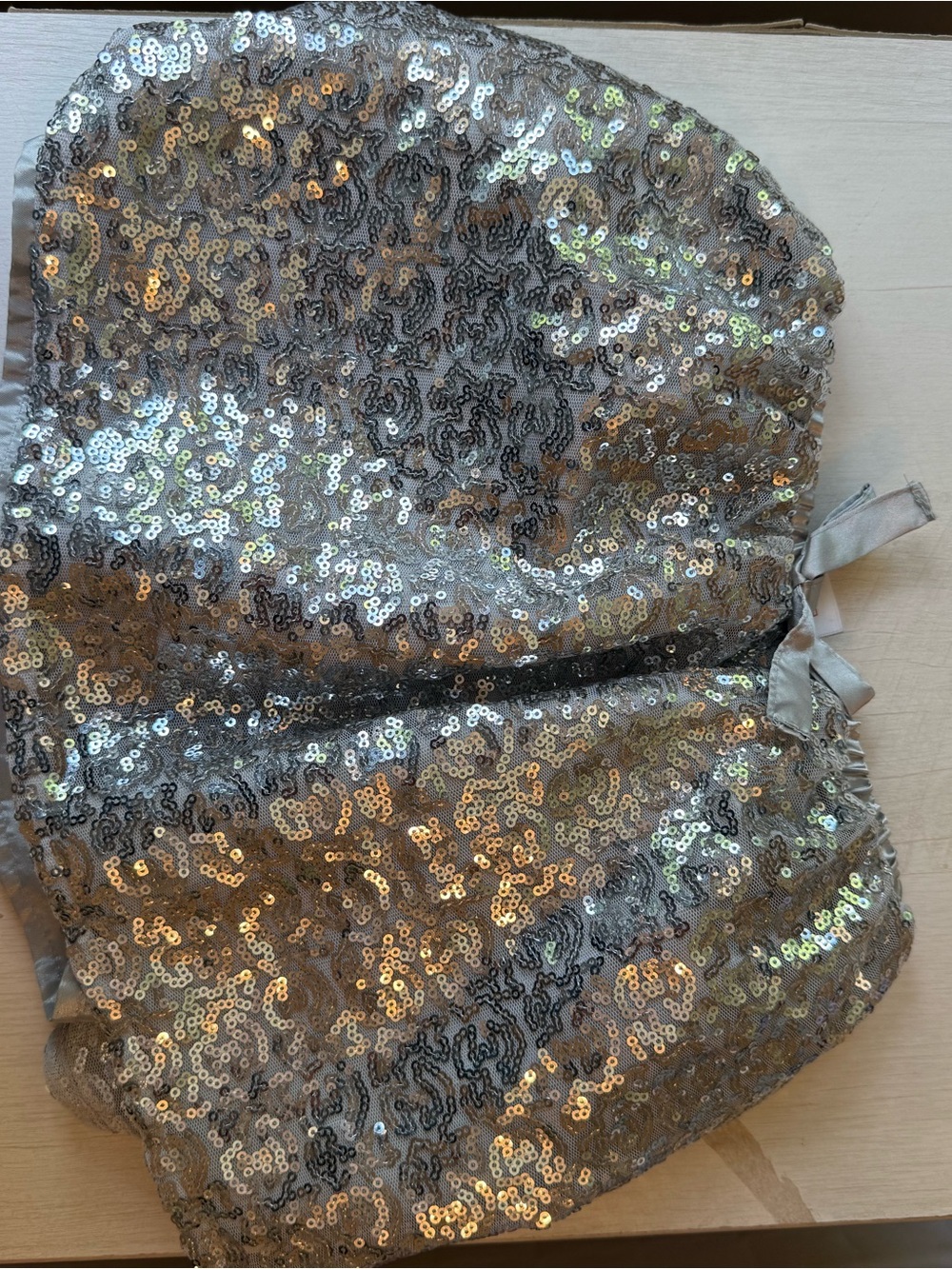 Sequined Girls' Formal Shorts - Silver